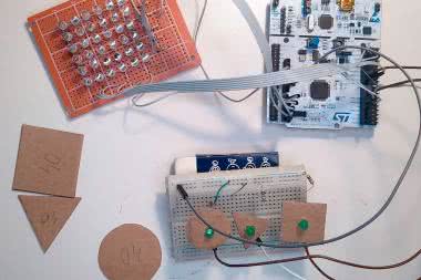 Wbudowane sieci neuronowe w STM32 (2). Rozpoznawanie kształtów