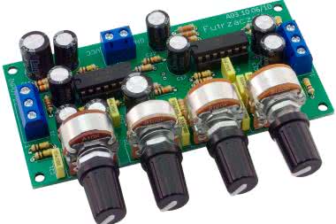 Regulator barwy dźwięku, głośności i balansu