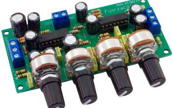 Regulator barwy dźwięku, głośności i balansu