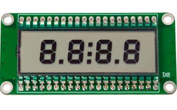 Wyświetlacz segmentowy LCD z interfejsem I²C na bazie układu PCF8577C