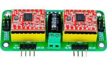 Sterownik dwóch mikrosilników krokowych do Pi Zero