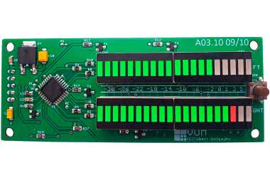 VUM - mikroprocesorowy wskaźnik wysterowania sygnału audio