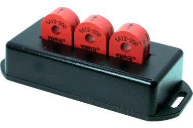 Trójfazowy przetwornik prądu przemiennego z transformatorem prądowym