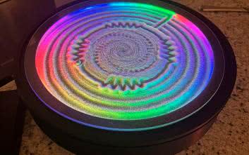 Kinetyczne wzory na piasku, sterowane przez mikrokontroler ESP32