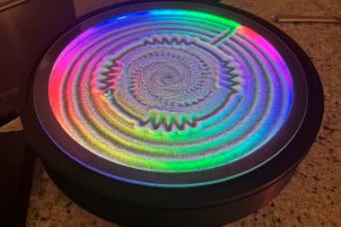 Kinetyczne wzory na piasku, sterowane przez mikrokontroler ESP32