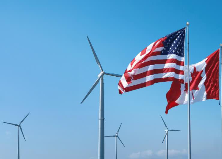 USA i Kanada zainwestują 12 bln dolarów w odnawialne źródła energii
