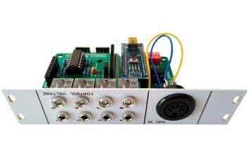 MIDIXCV - konwerter MIDI do modułowego syntezatora analogowego