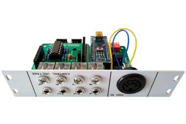 MIDIXCV - konwerter MIDI do modułowego syntezatora analogowego