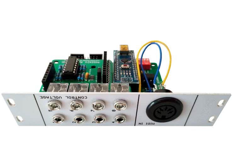 MIDIXCV - konwerter MIDI do modułowego syntezatora analogowego