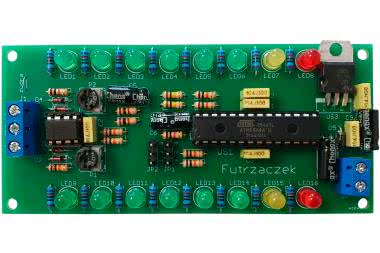 Wskaźnik wysterowania 2×8 LED
