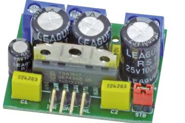 Miniaturowy wzmacniacz o mocy 2×6 W