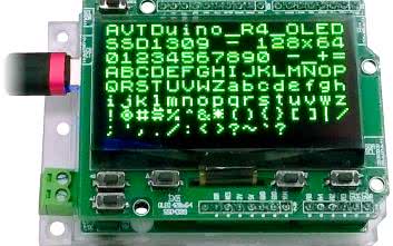 Nakładka z wyświetlaczem OLED do AVTDuino UNO R4