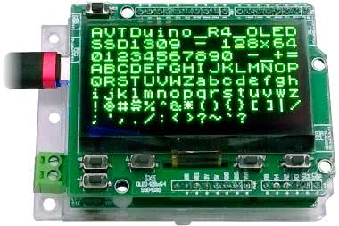 Nakładka z wyświetlaczem OLED do AVTDuino UNO R4
