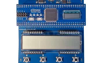 Płytka rozwojowa do testów 14-segmentowego wyświetlacza LCD