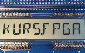 Kurs FPGA Lattice (21). Terminal UART z 14-segmentowym wyświetlaczem LCD
