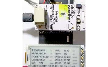 Internet Rzeczy w pomiarach środowiskowych (11). Dołączanie czujnika CO oraz pyłów do modułu Enviro Weather