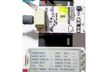 Internet Rzeczy w pomiarach środowiskowych (11). Dołączanie czujnika CO oraz pyłów do modułu Enviro Weather