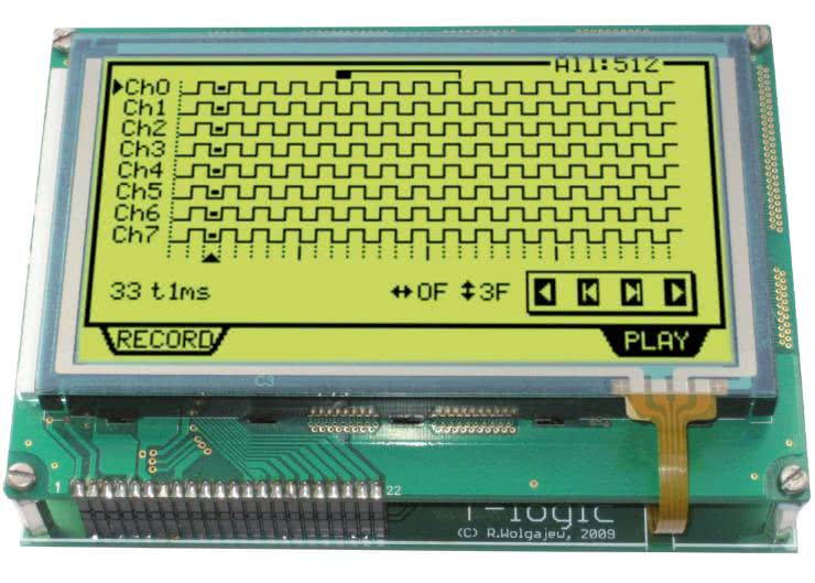 T-logic. 8-kanałowy analizator stanów logicznych