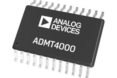 Jednochipowy enkoder wieloobrotowy o zakresie pomiarowym 46 obrotów  i dokładności ±0,25°