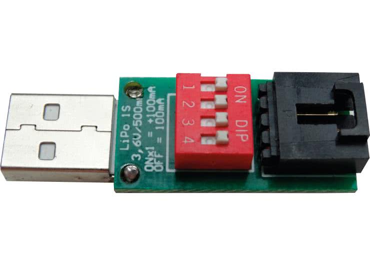 Miniaturowa ładowarka akumulatorów Li-Po zasilana z USB