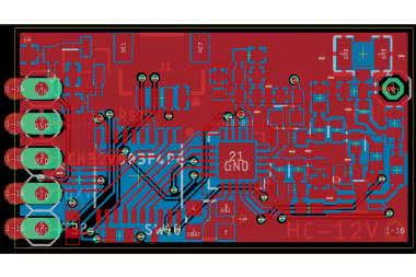 Mostek 433 MHz z rdzeniem RISC-V i  interfejsem szeregowym oparty na module HC-12