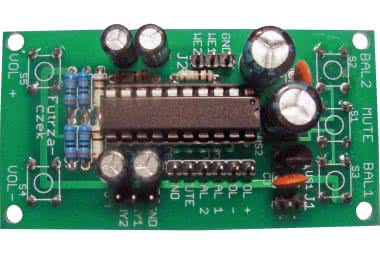 Elektroniczny, stereofoniczny potencjometr audio