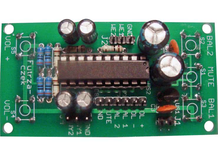 Elektroniczny, stereofoniczny potencjometr audio