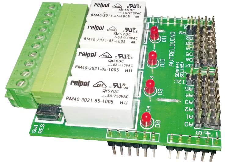 AVTRelDuino Shield. Moduł wykonawczy do Arduino