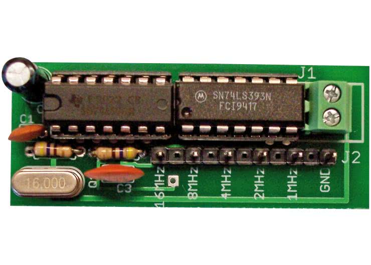 Generator sygnałów TTL o częstotliwości 1/2/4/8/16 MHz