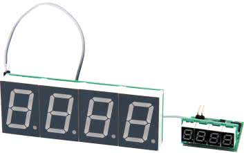 Wielogabarytowy termometr LED