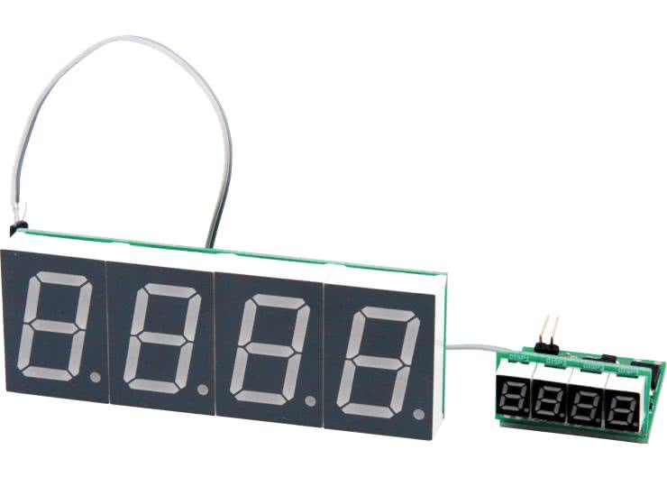 Wielogabarytowy termometr LED