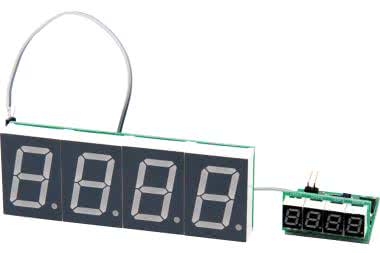 Wielogabarytowy termometr LED