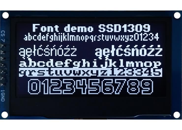 Programowanie w środowisku MicroPython (5). Wyświetlacz OLED