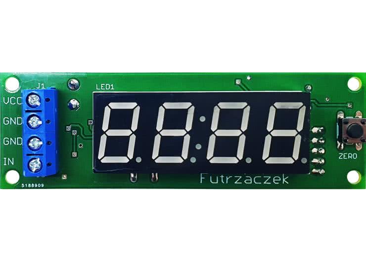 Kompaktowy licznik czasu pracy z detekcją przepływu prądu