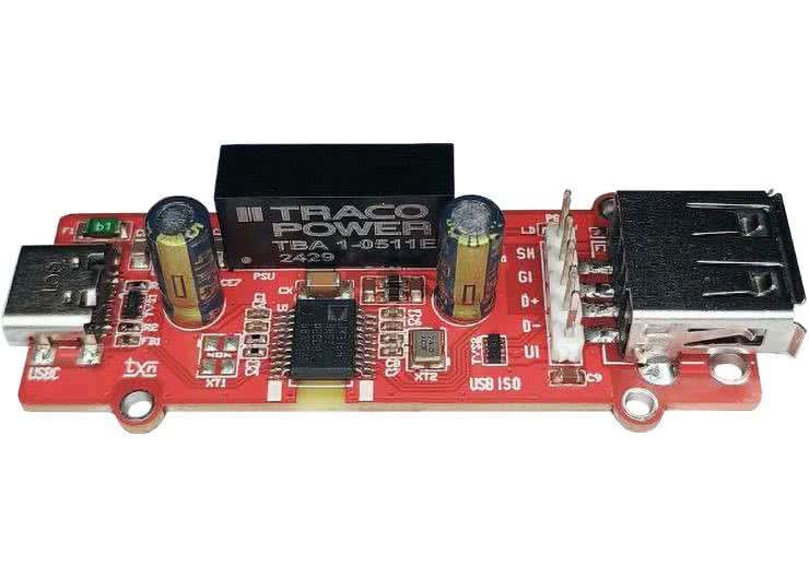 Izolator interfejsu USB 2.0 z układem ADuM316x