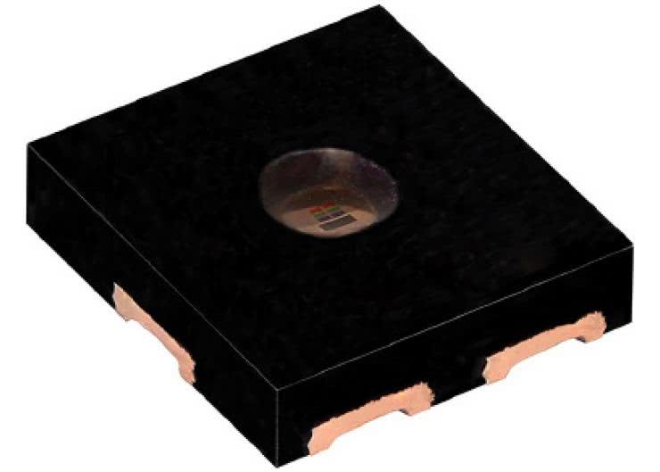 Niskoprofilowy czujnik kolorów RGBIR z kwalifikacją AEC-Q100