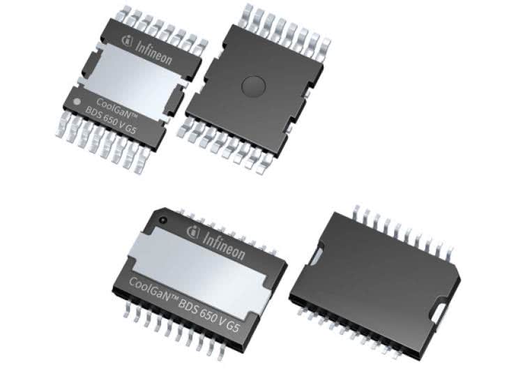 Dwukierunkowy przełącznik na bazie tranzystora GaN 650 V z podwójną bramką