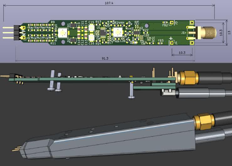Sonda różnicowa (10×, 100 MHz) do oscyloskopu