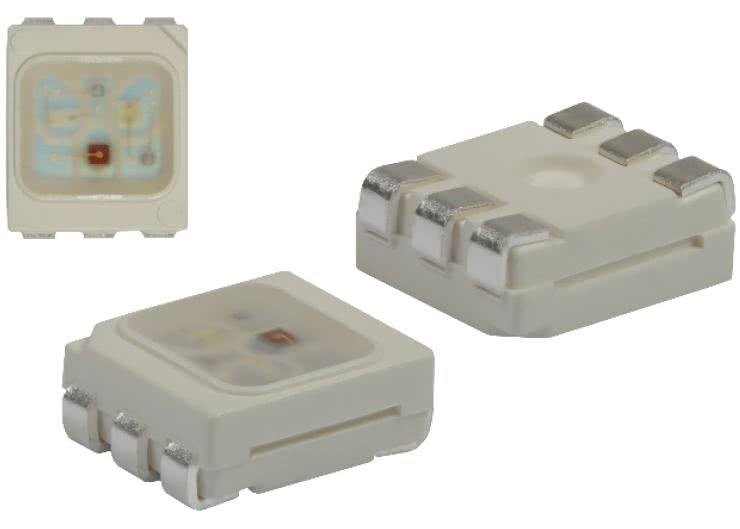 Diody RGB LED w obudowach PLCC-6 z niezależną kontrolą barw