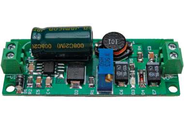 Miniaturowy, regulowany stabilizator impulsowy