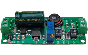 Miniaturowy, regulowany stabilizator impulsowy