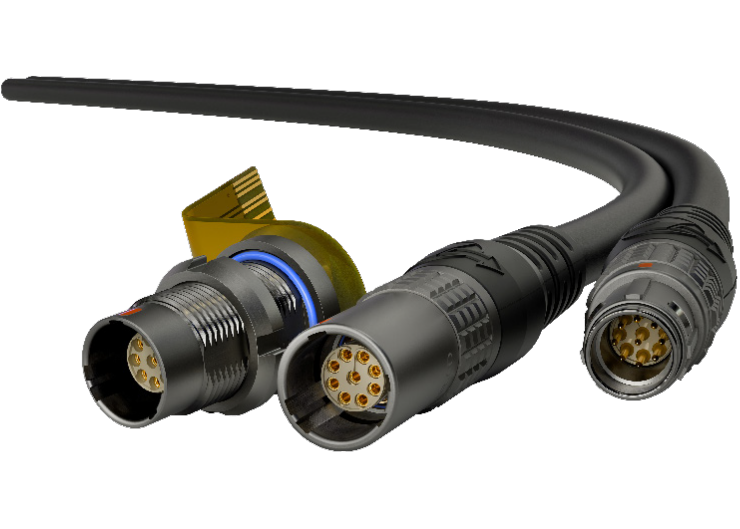 Wytrzymałe, miniaturowe złącza LEMO z serii Optima D do systemów mission-critical