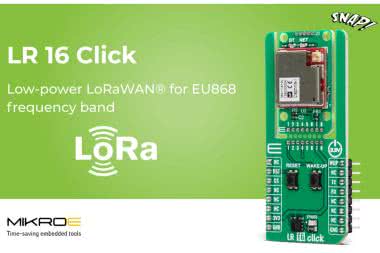Moduł komunikacyjny mikroBUS na pasmo 868 MHz zgodny ze specyfikacją LoRaWAN 1.0.4