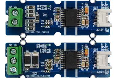 Izolowane moduły pomiarowe prądu i napięcia z interfejsem Grove