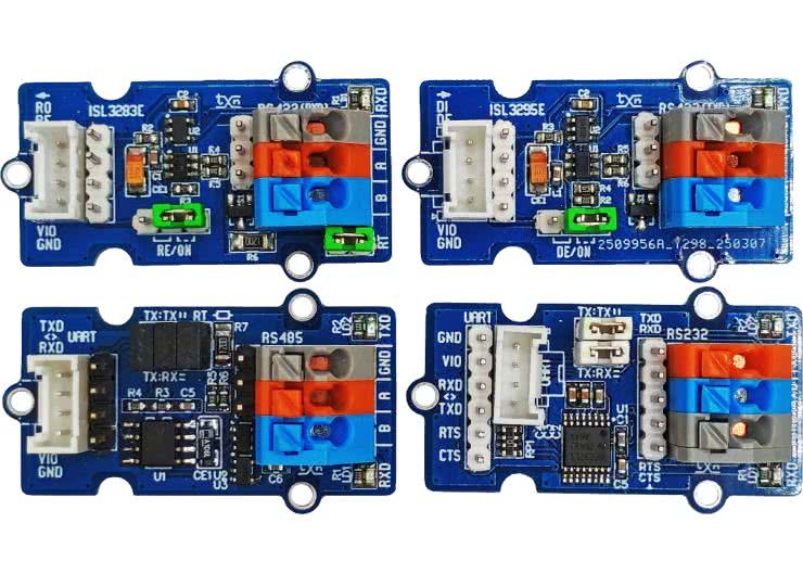 Drivery magistral szeregowych RS232, RS422, RS485 zgodne z Grove