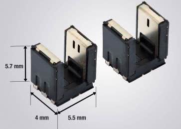Nowe czujniki szczelinowe w obudowach o powierzchni 5,5×4,0 mm i wysokości 5,7 mm