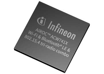 Układy komunikacyjne z interfejsami Wi-Fi 7, Bluetooth LE 6.0 i IEEE 802.15.4 Thread
