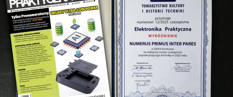 Elektronika Praktyczna wyróżniona w prestiżowym konkursie Numerus Primus Inter Pares!