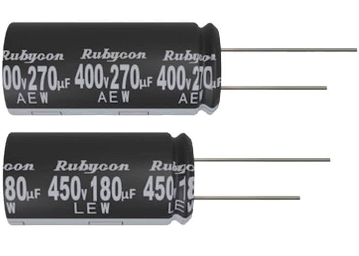 Kondensatory elektrolityczne aluminiowe z serii AEW