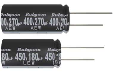 Kondensatory elektrolityczne aluminiowe z serii AEW